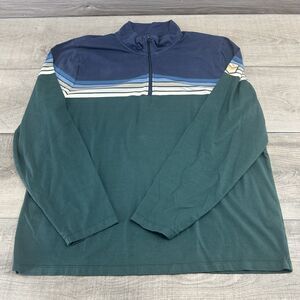 Marine Layer Pullover Shirt Mens 2X Stripe Long Sleeve Casua Archive Rainbow XXL